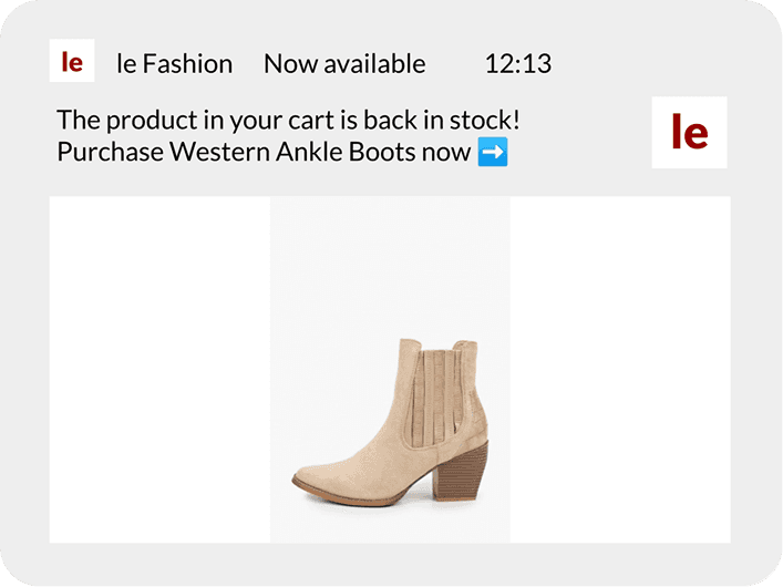 Recover abandoned carts and boost conversions with mobile push